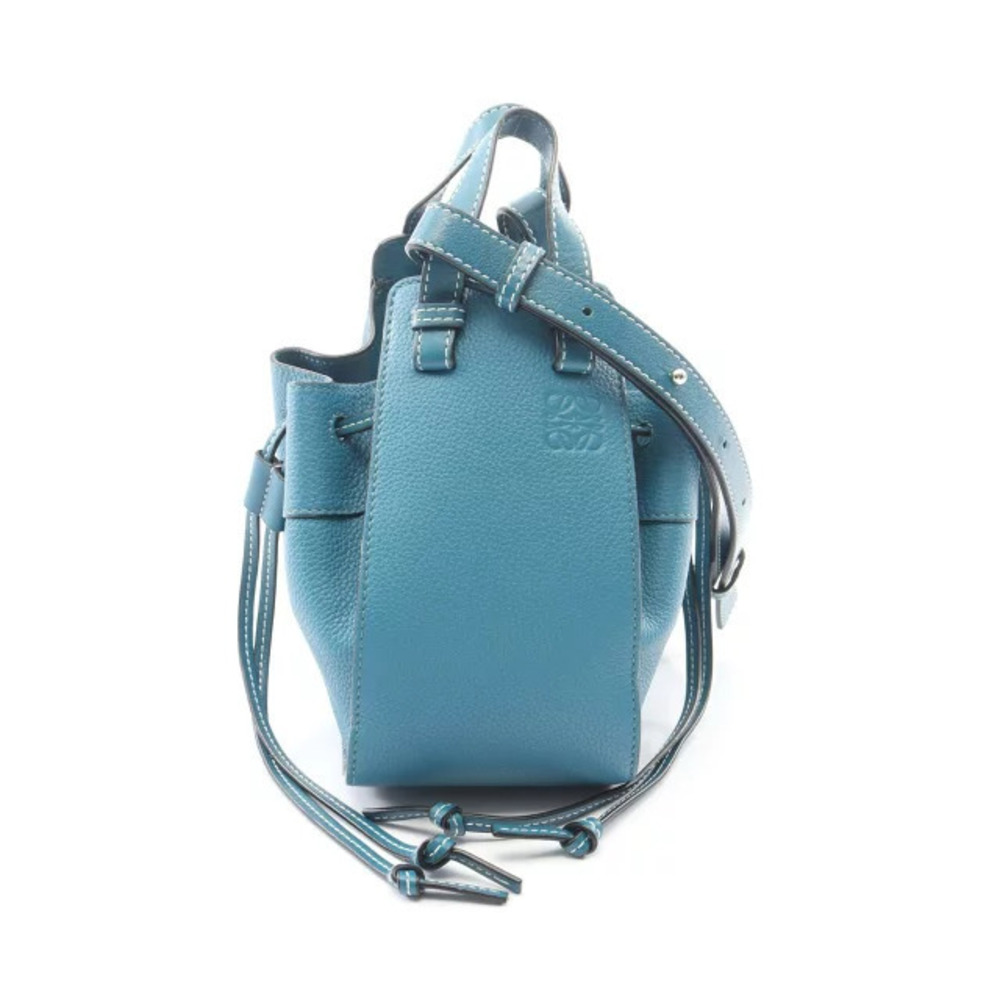 Loewe Hammock Drawstring Bag Handbag Leather Green